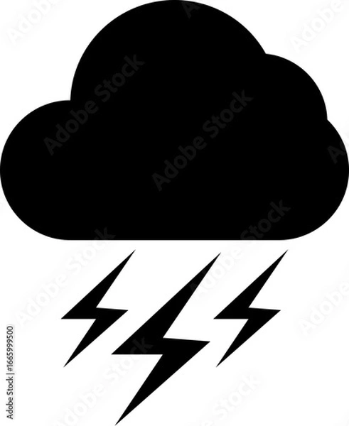 Obraz cloud and lightning