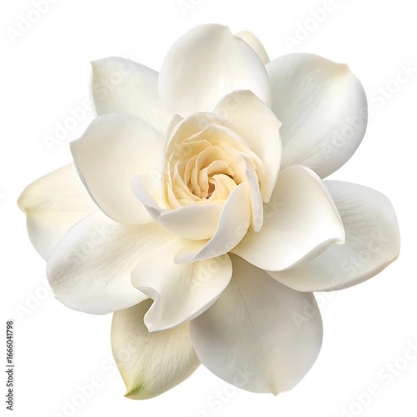 Fototapeta White fragrant gardenia flower isolated on a transparent background png