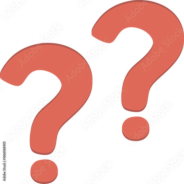 Fototapeta red question mark