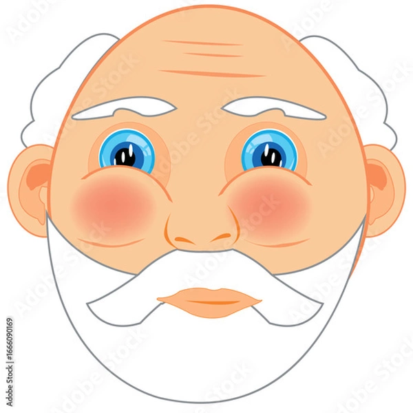 Fototapeta grandparent with beard.eps