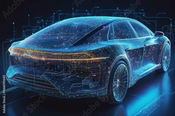 Obraz Digital Velocity. Generative AI. 