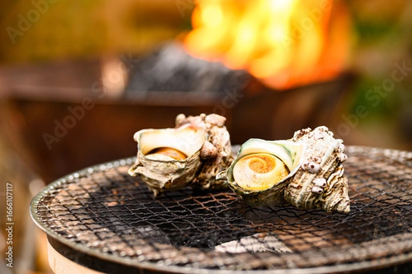 Fototapeta サザエのつぼ焼き