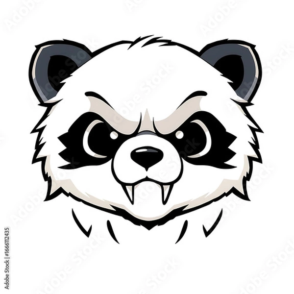 Obraz Adorable Panda Chibi Style