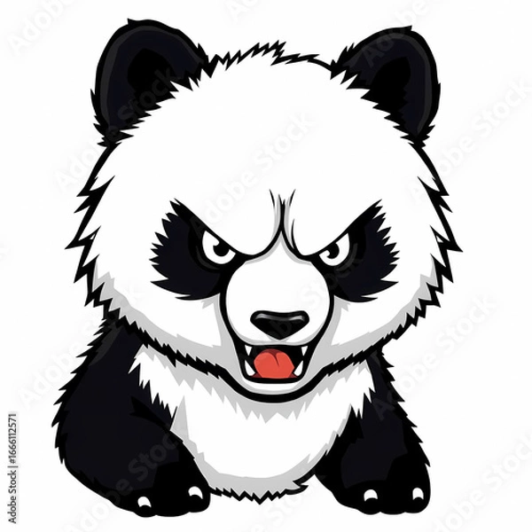 Obraz Adorable Panda Chibi Style