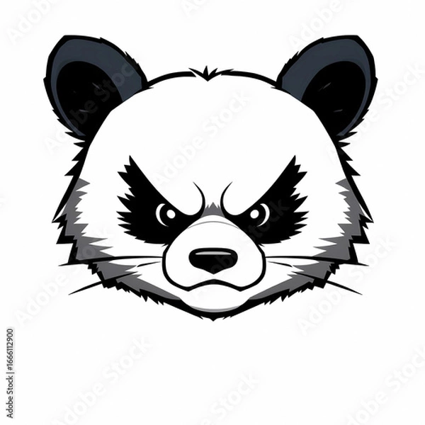 Obraz Adorable Panda Chibi Style