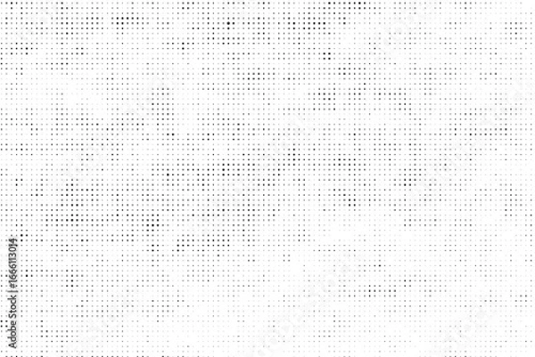 Fototapeta Halftone gradient dots on a transparent background. Scattered halftone dots of different sizes on a transparent background.	