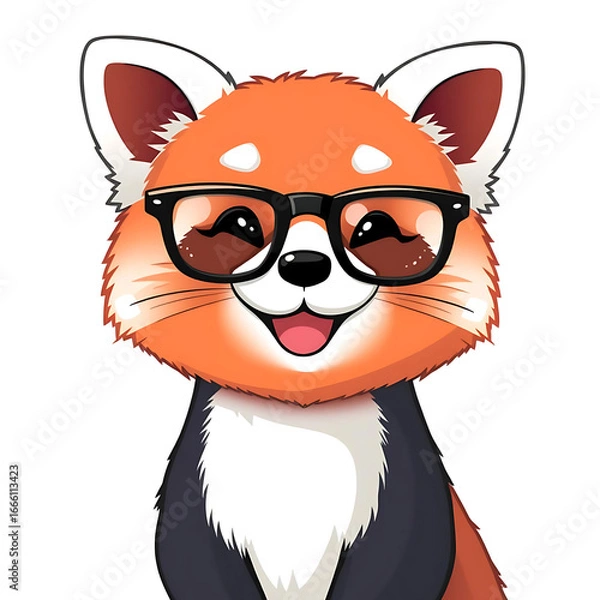 Obraz Adorable Panda Chibi Style