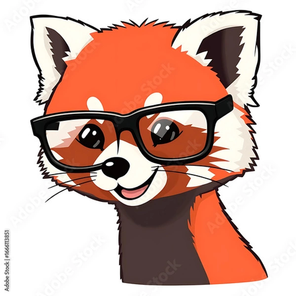 Obraz Adorable Panda Chibi Style