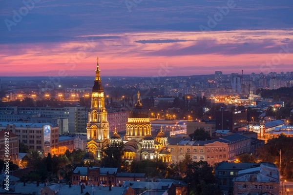 Obraz Kharkiv night landscape view