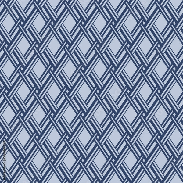 Obraz Japanese Diamond Weave Vector Seamless Pattern
