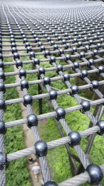 Obraz Siatka do chodzenia na platformie widokowej koło Starego Sącza