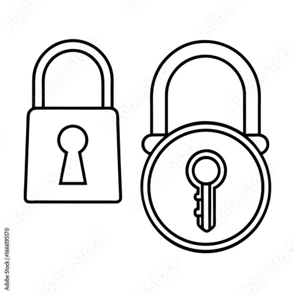Fototapeta lock---key-pack