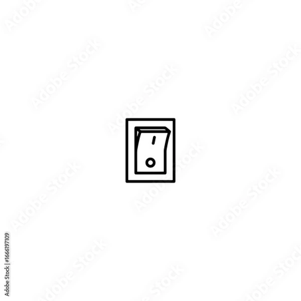 Fototapeta Turn Off and On icon flat vector design.