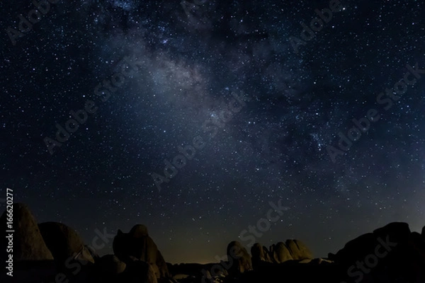Fototapeta Niskie głazy Drogi Mlecznej