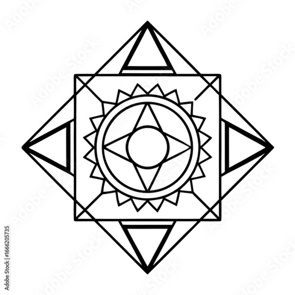 Fototapeta abstract geometric shape