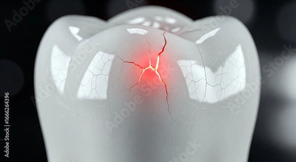 Fototapeta 虫歯・歯痛・歯のトラブル抽象イメージ