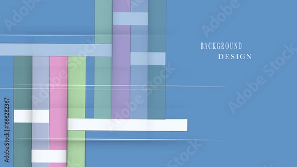 Fototapeta Minimal geometric background. dynamic shapes composition.