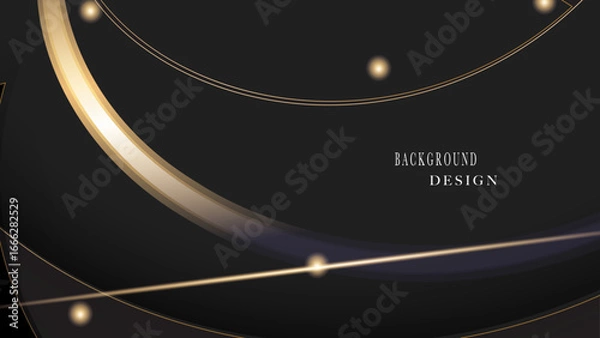 Obraz Black gold luxury vector design modern