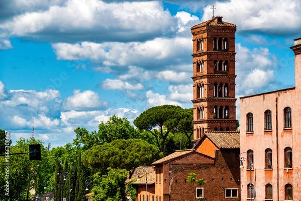 Obraz Campanile di Santa Maria in Cosmedin