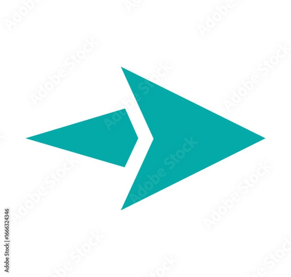 Fototapeta vector arrow icon on white background