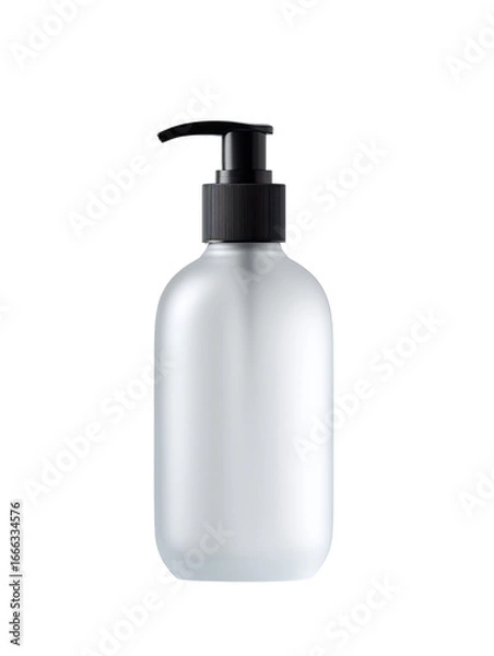 Obraz Frosted, rectangular bottle with black pump