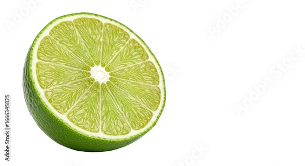 Fototapeta Isolated Slice of Lime
