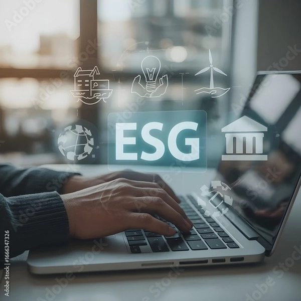 Fototapeta businessman working on laptop