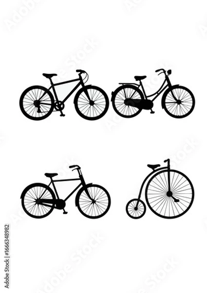 Obraz Bicycle Silhouette.ai