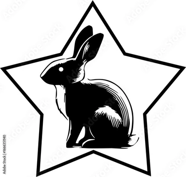 Obraz background ilustration rabbit