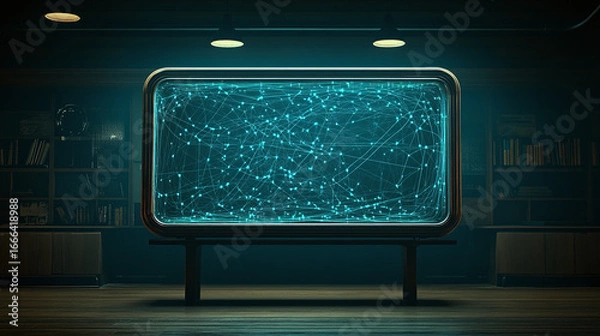 Fototapeta Data Visualization in a Modern Library Environment