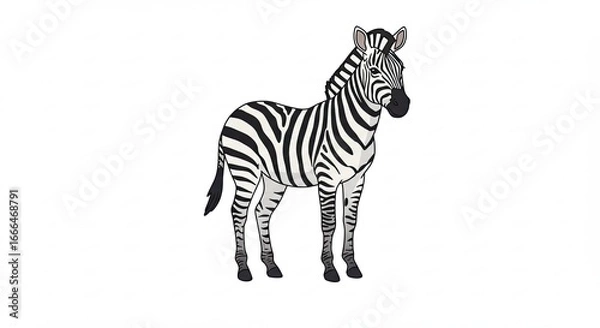 Obraz zebra vector illustration