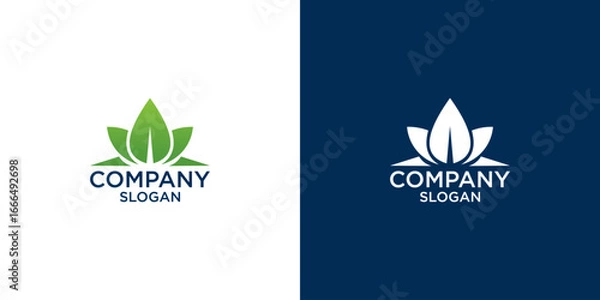Obraz leaf logo design vector	
