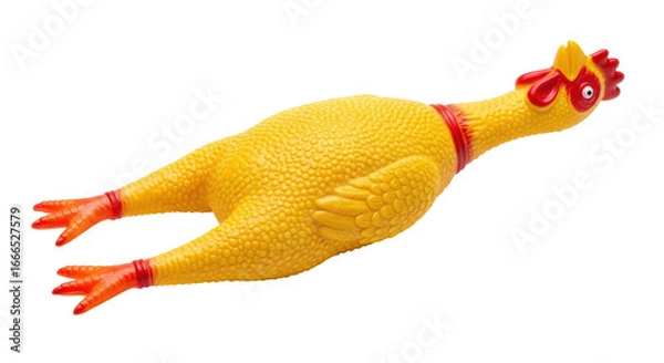 Obraz Isolated Rubber Chicken Toy