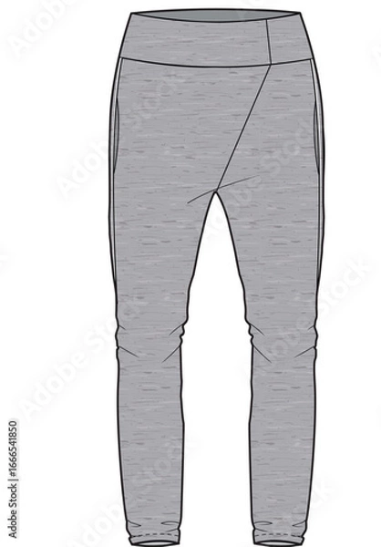 Fototapeta illustration , vector , womens trousers drawings ,trousers drawings , pants drawings , womens trousers tecnicals , girls trousers drawings ,design womens , trousers pattern