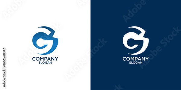 Fototapeta letter g abstract monogram logo vector design