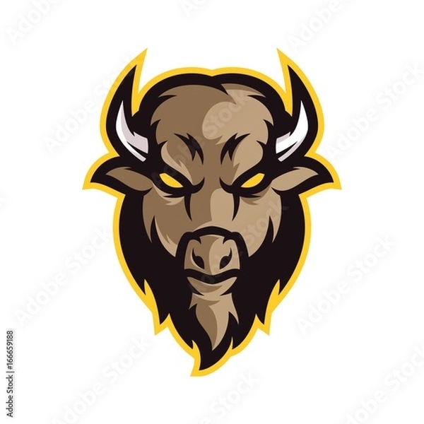 Obraz Bison Vector Logo Illustration