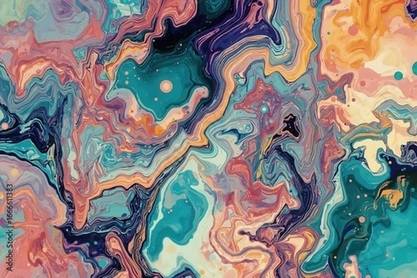 Obraz Abstract digital artworks featuring unique effects for wall posters, frames, and decoration