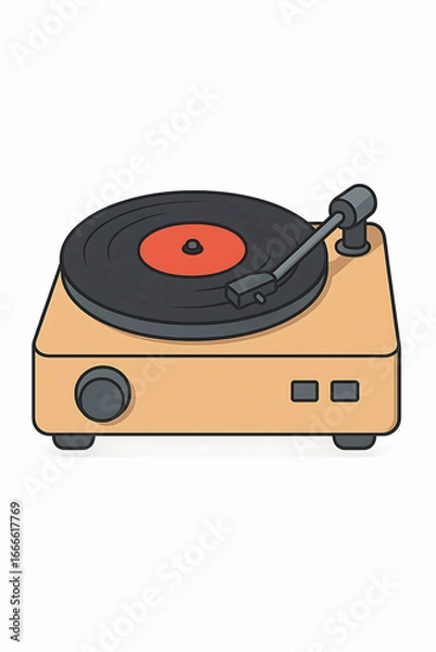 Fototapeta old record player