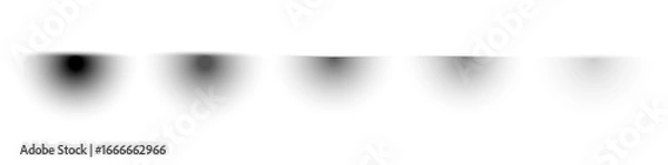 Fototapeta shadow semicircle overlay. shadow semicircle set. shadow semicircle 