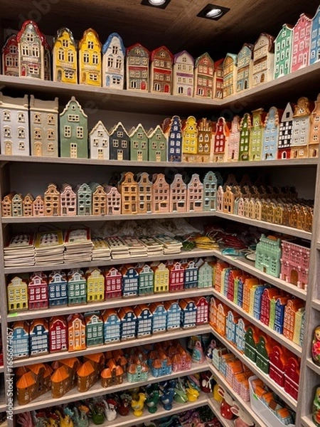 Obraz decorative ceramic houses 