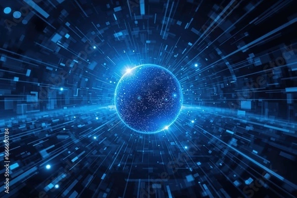 Fototapeta Distant azure orb