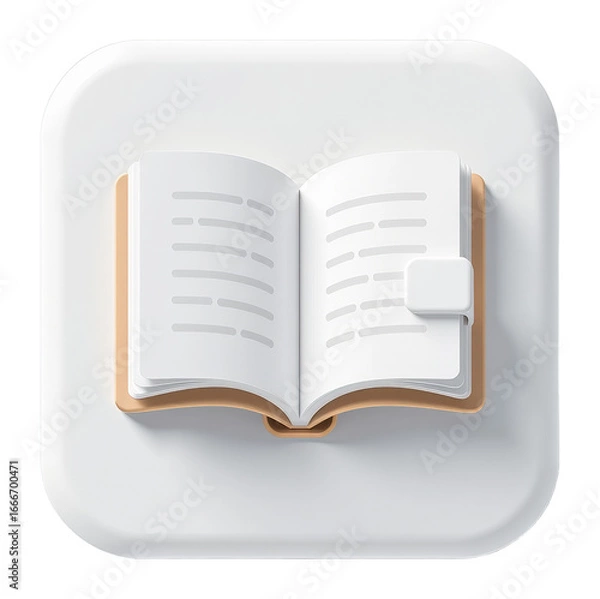 Obraz Minimalist Book Icon