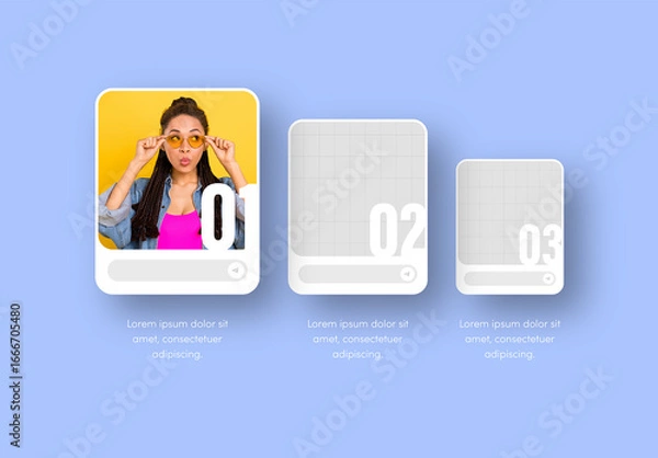 Obraz 3 Options Infographic Layout