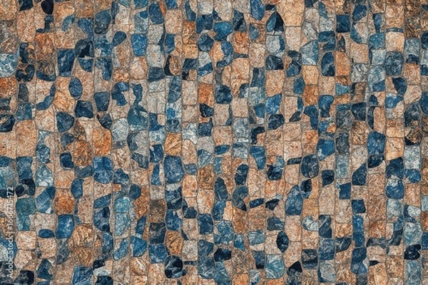 Fototapeta Abstract geometric background with mathematical mosaic design