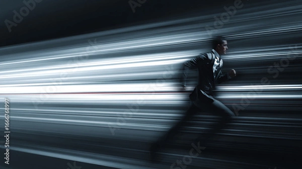 Fototapeta Business leaders must adapt to fast-changing technology.