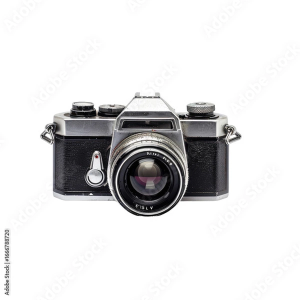 Fototapeta Vintage camera.  Front view