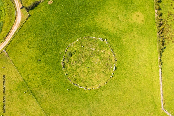 Fototapeta Beltany Stone Circle with ancient stones in Donegal