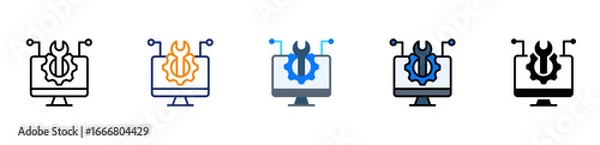 Obraz Digital Tools Icon Multi Style 