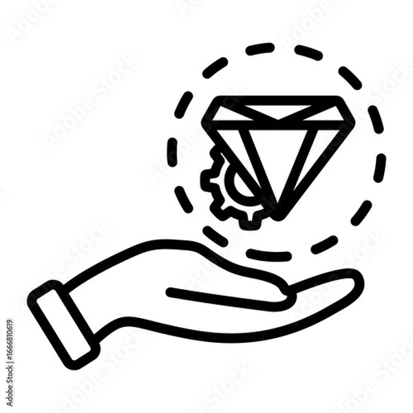 Obraz Value icon with line style