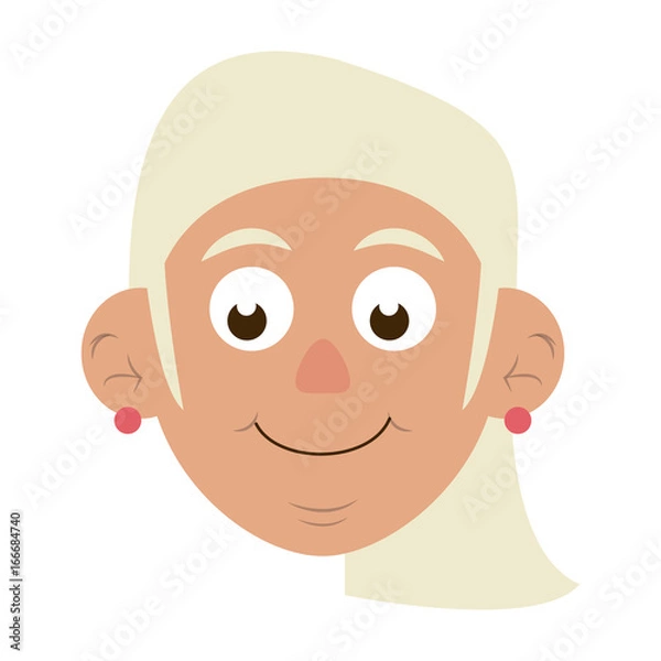 Fototapeta cute elderly person icon image
